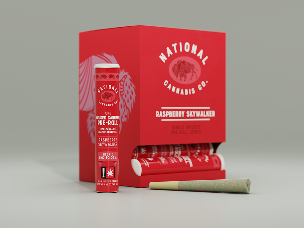 Photograph of product: Raspberry Skywalker - Infused 1g Pre-Roll