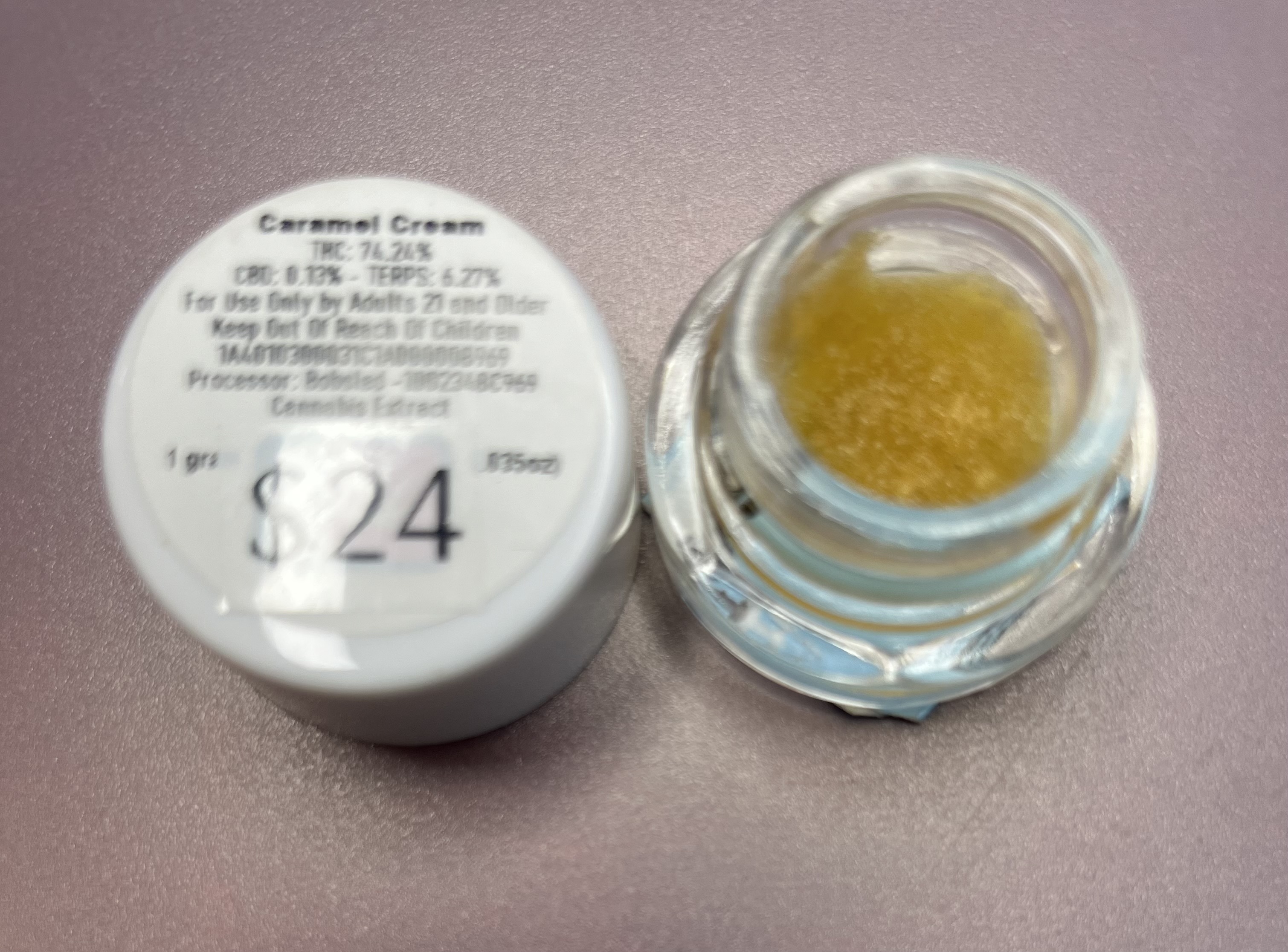Photograph of product: Caramel Cream Live Resin