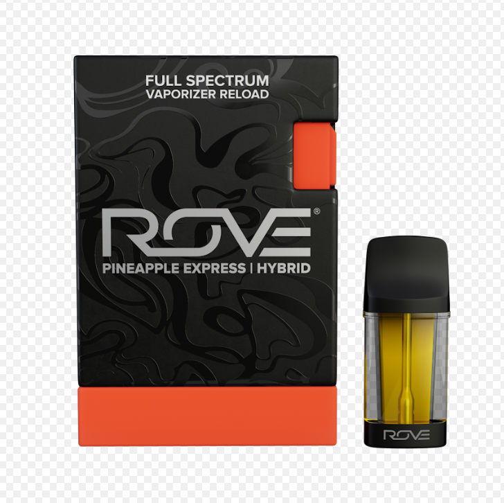 Photograph of product: ROVE 1G PINEAPPLE EXPRESS LIVE RESIN DIAMONDS RELOAD CARTRIDGE