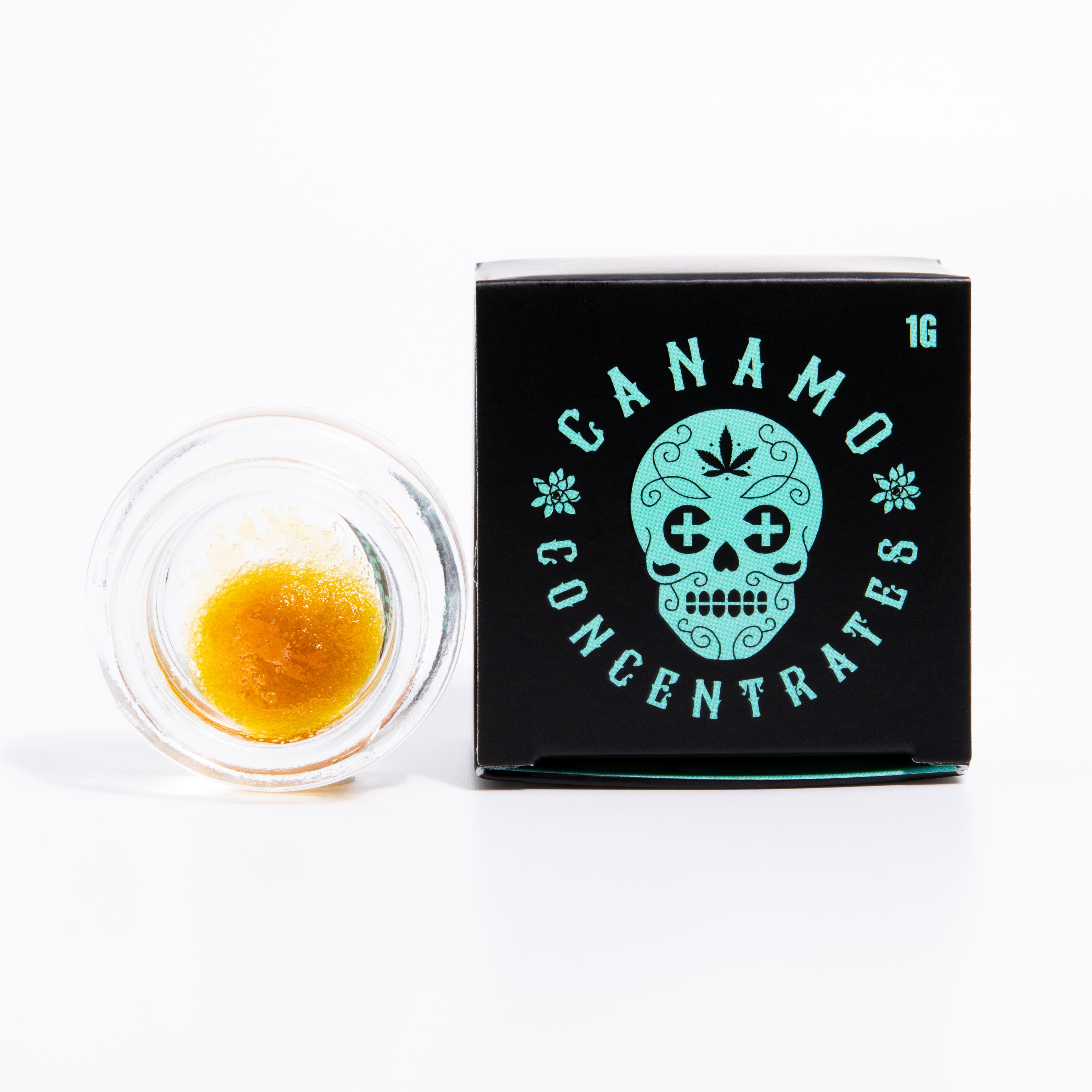 Photograph of product: CANAMO - SAUCE - 1G - COOKIE WOAH - Oui'd-HYBRID