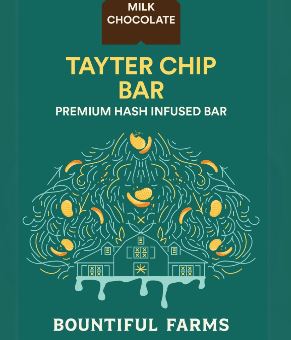 Photograph of product: Bountiful Farms - Tayter Chip Milk Chocolate Bar (5mg/100mg)