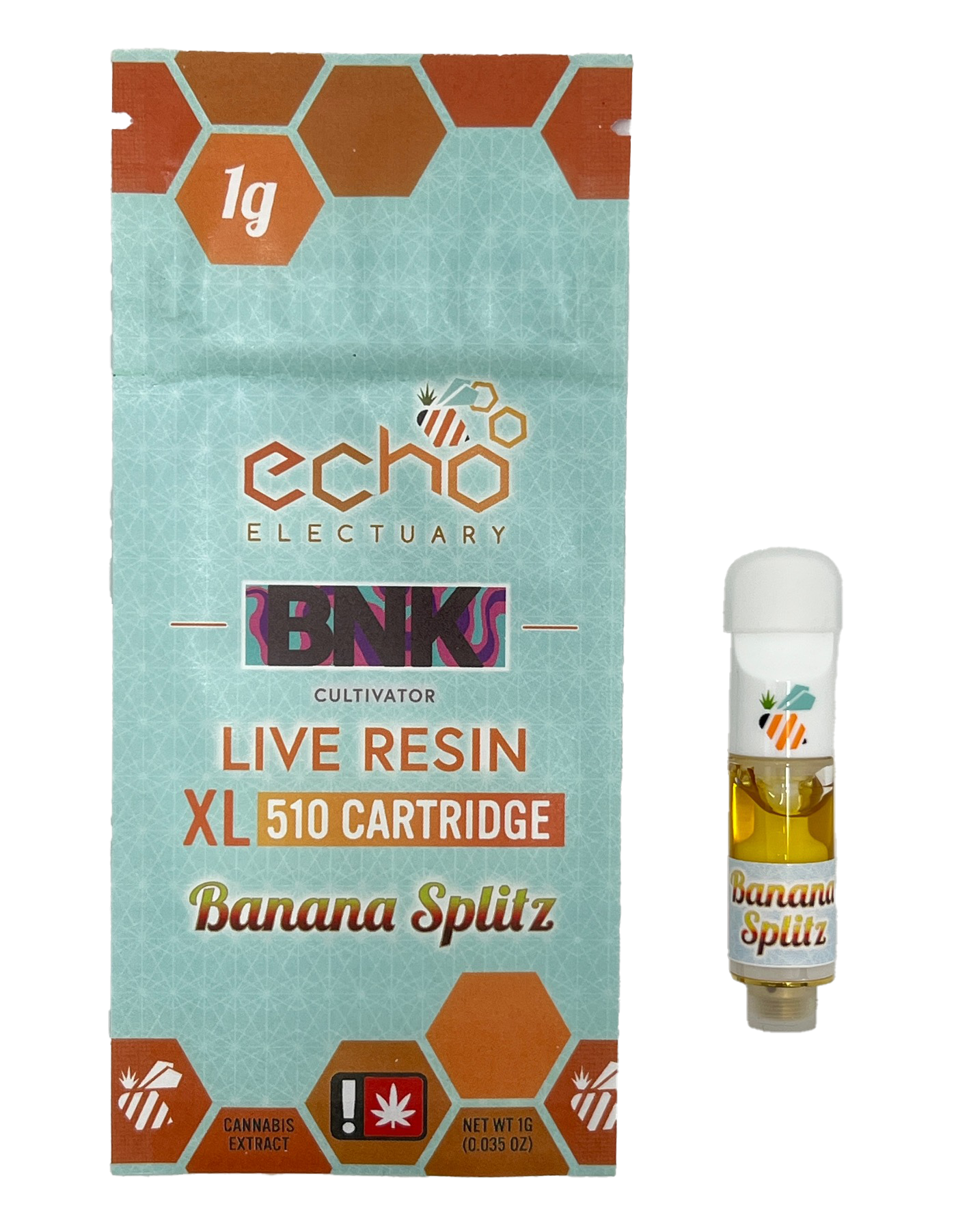 Photograph of product: Banana Splitz Live Nectar XL Cartridge