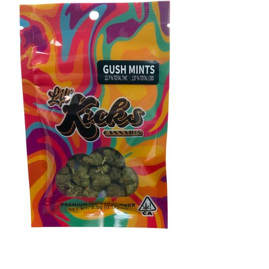 Photograph of product: Lil Kicks - Gush Mintz 3.5g Flower - 