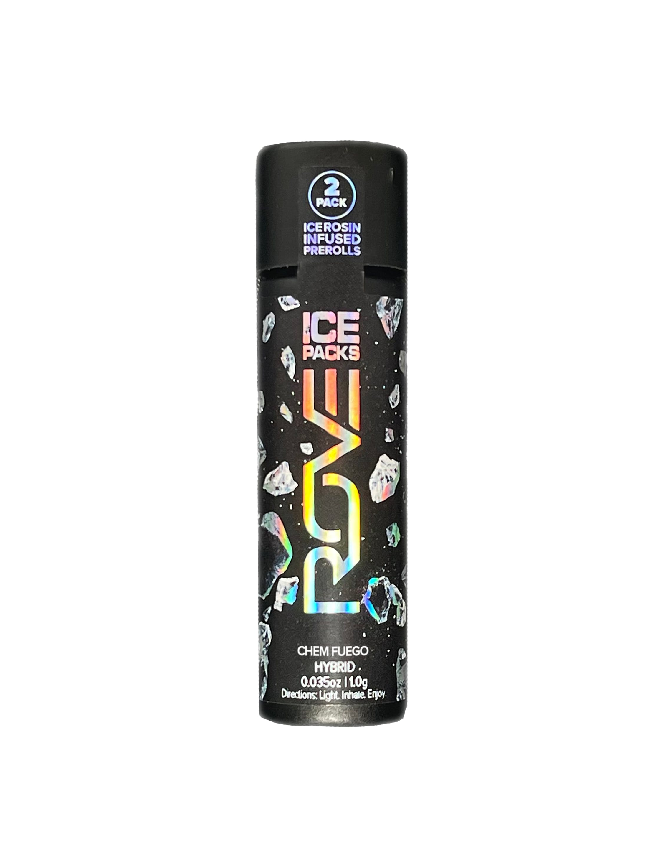 Photograph of product: Rove Apple Fritter (H) Ice Packs Live Rosin Infused Pre-Roll 1g