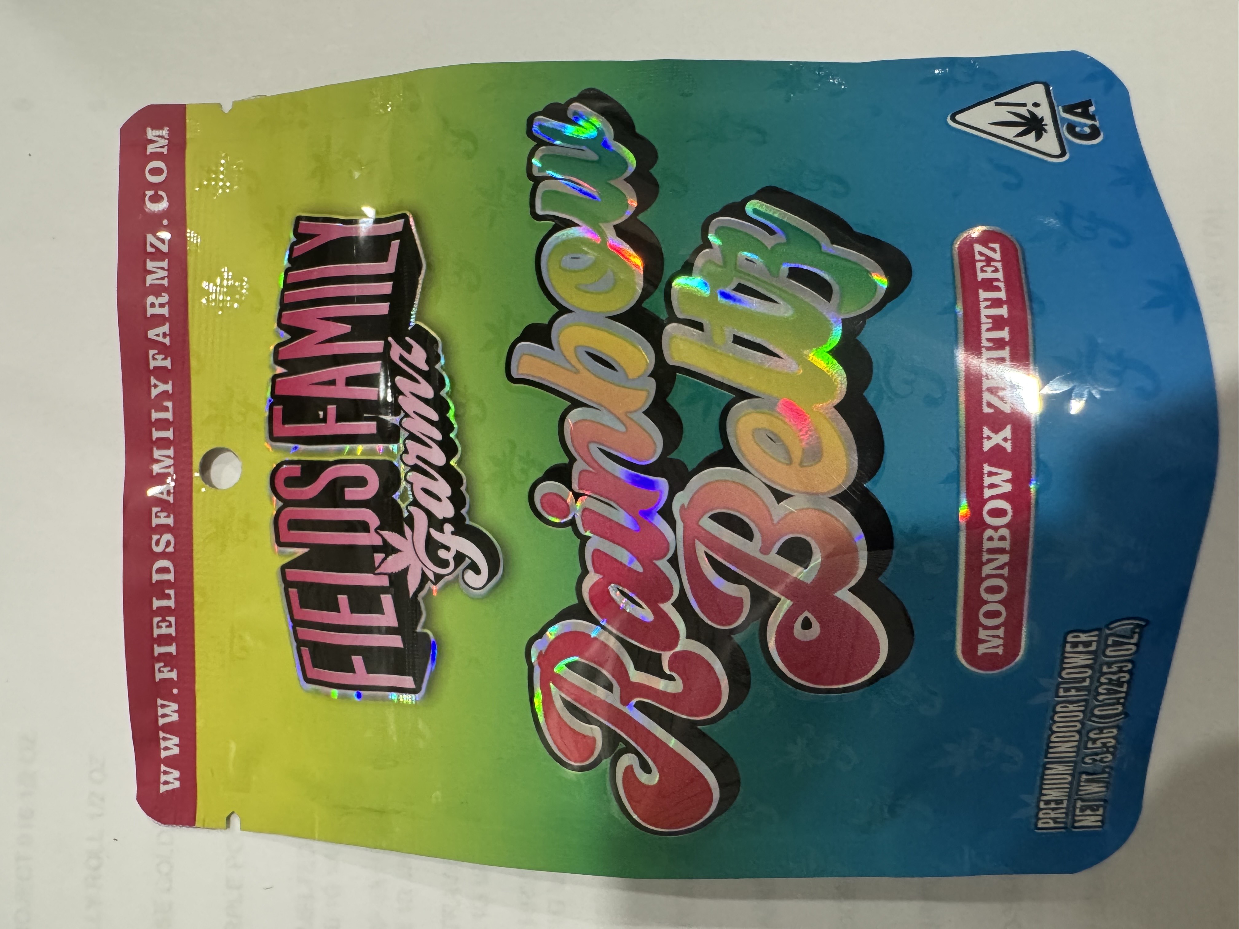 Photograph of product: RAINBOW BELTZ 3.5G FLOWER - 3.5 G