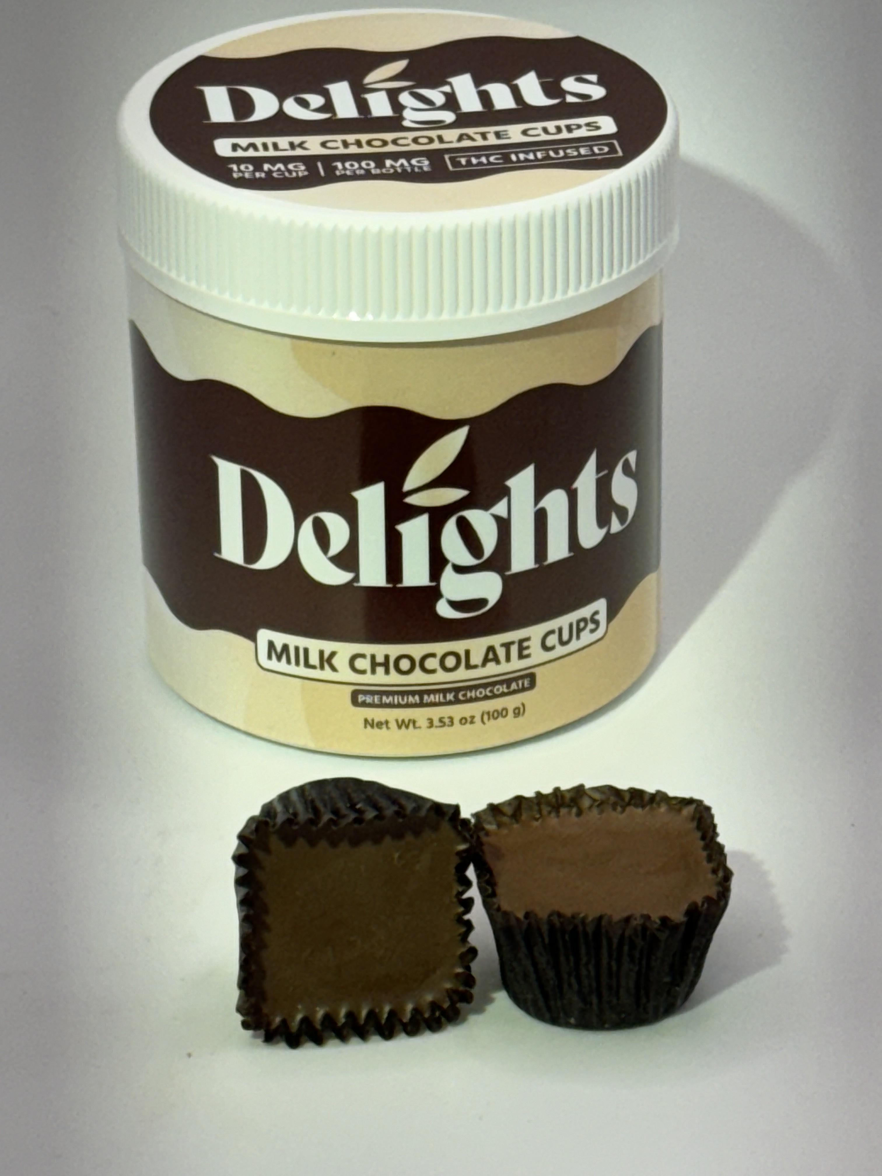 Photograph of product: Milk Chocolate Cups | 10mg | 10pk