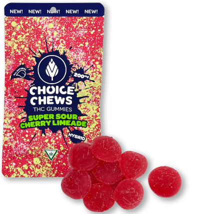 Photograph of product: Choice Chews 200mg Hybrid Sunburst Peach