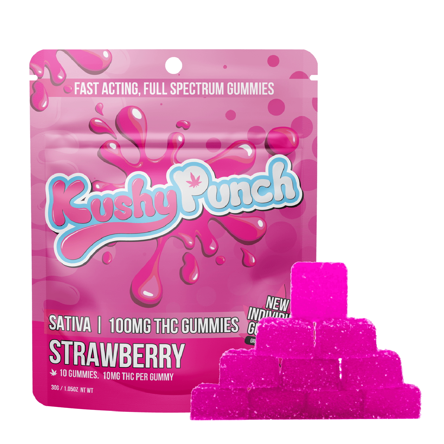 Photograph of product: Strawberry Fast Acting Gummies | 20pk