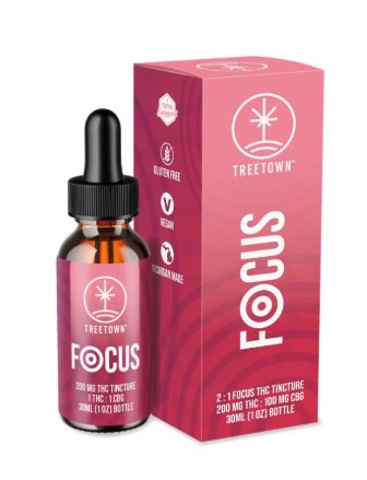 Photograph of product: TreeTown Focus Tincture TH-oui:CBG 2:1 200mg