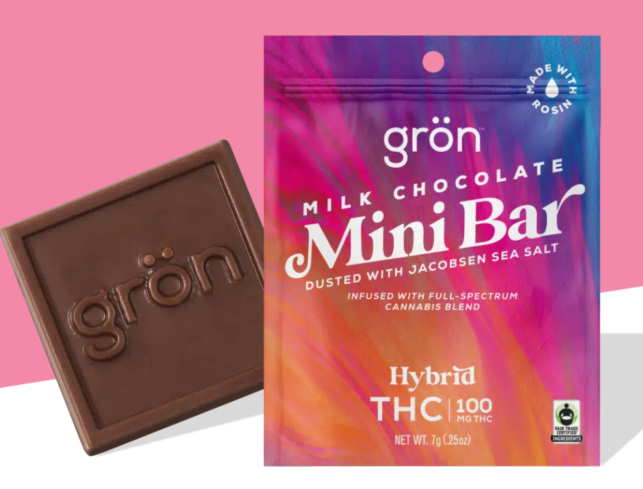 Photograph of product: Edible* - Gron - Milk Chocolate High-Dose Mini Bar (H) - 100mg
