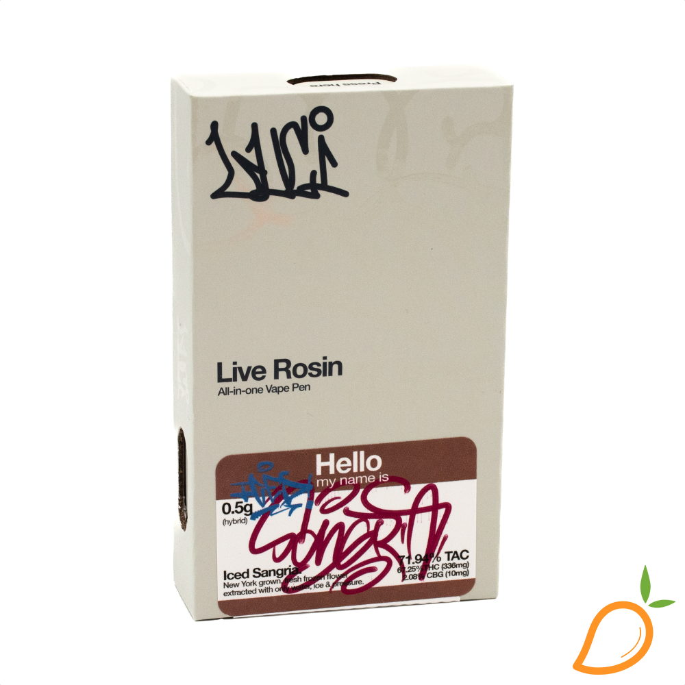 Photograph of Product: 0.5g Iced Sangria Live Rosin AIO Luci