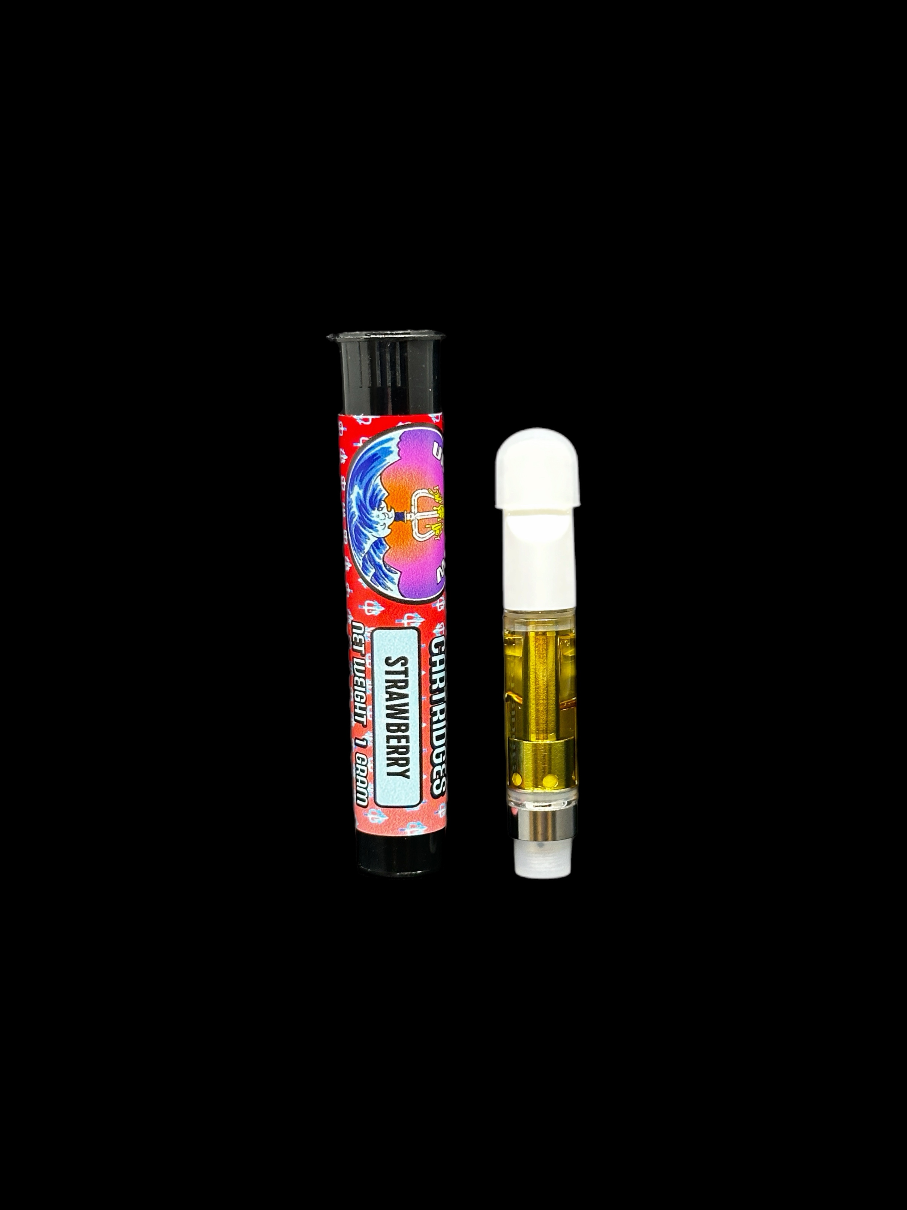 Photograph of product: Undertow Oui'd: Strawberry Distillate Cartridge