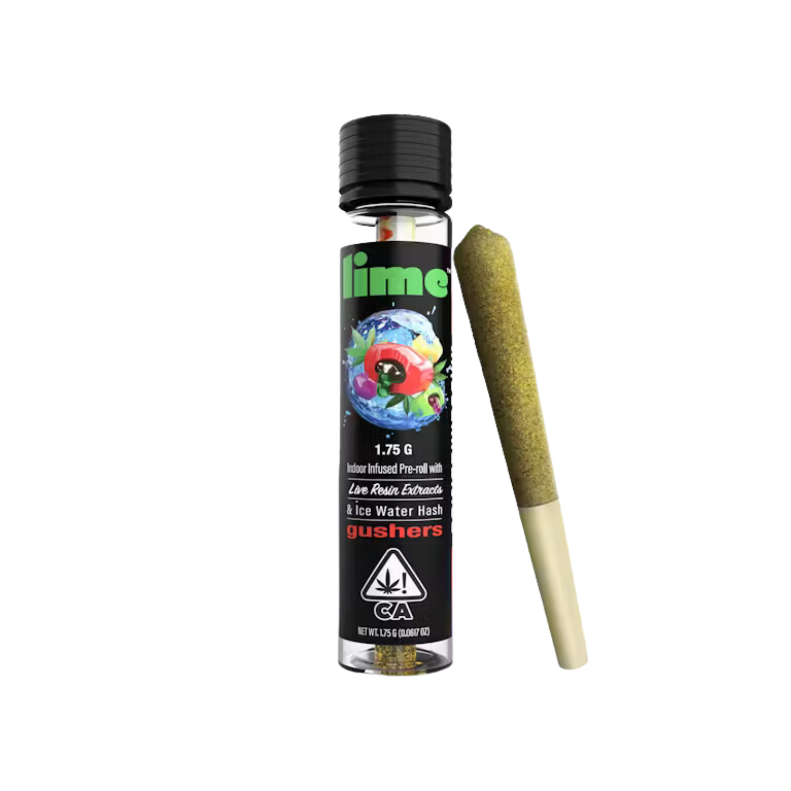 Photograph of product: GUSHERS LIVE RESIN & ICE WATER au chocolat INFUSED PREROLL