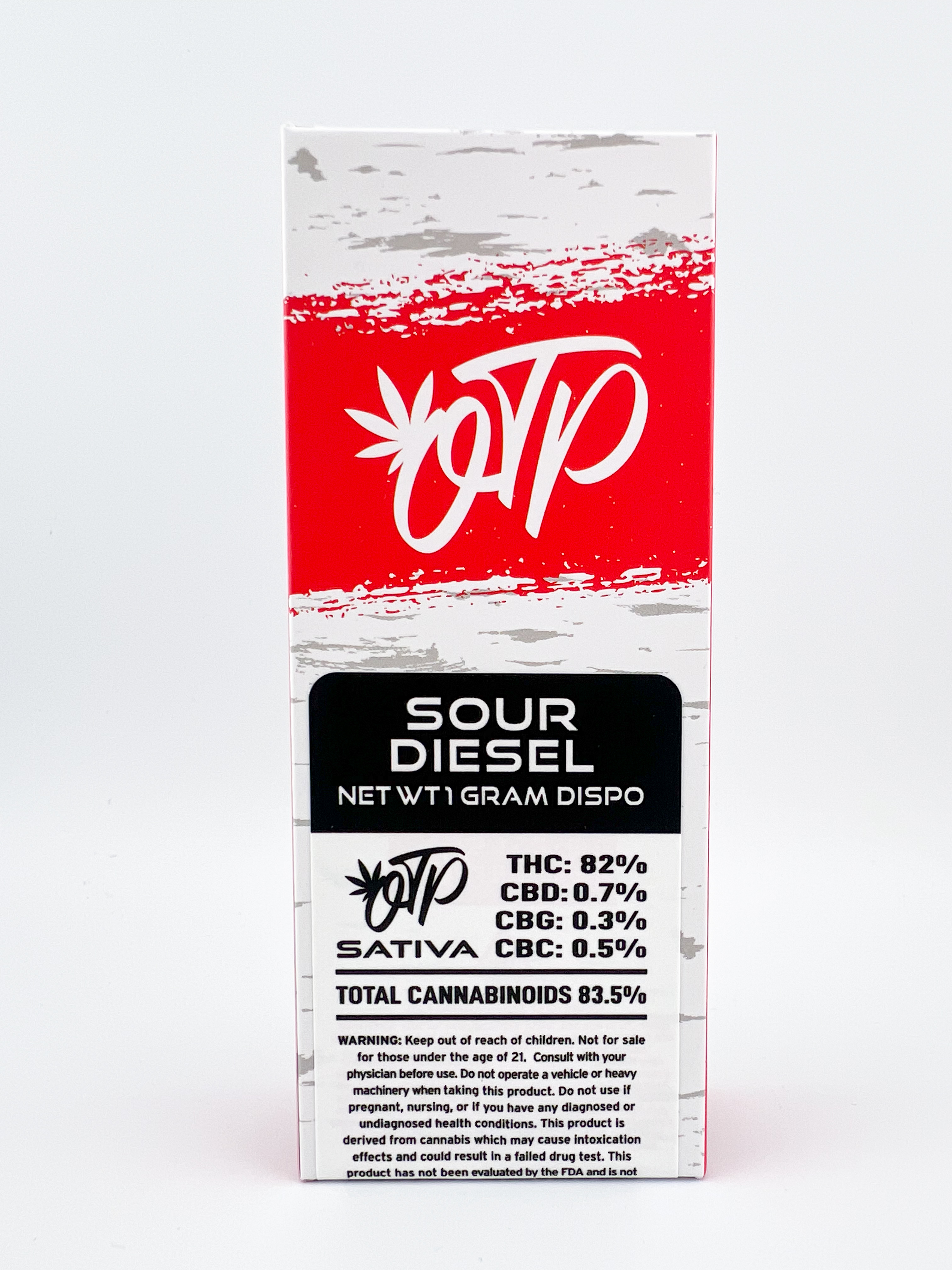 Photograph of product: Off The Path - Sour Diesel - Oui'd - 1g Disposable Vape