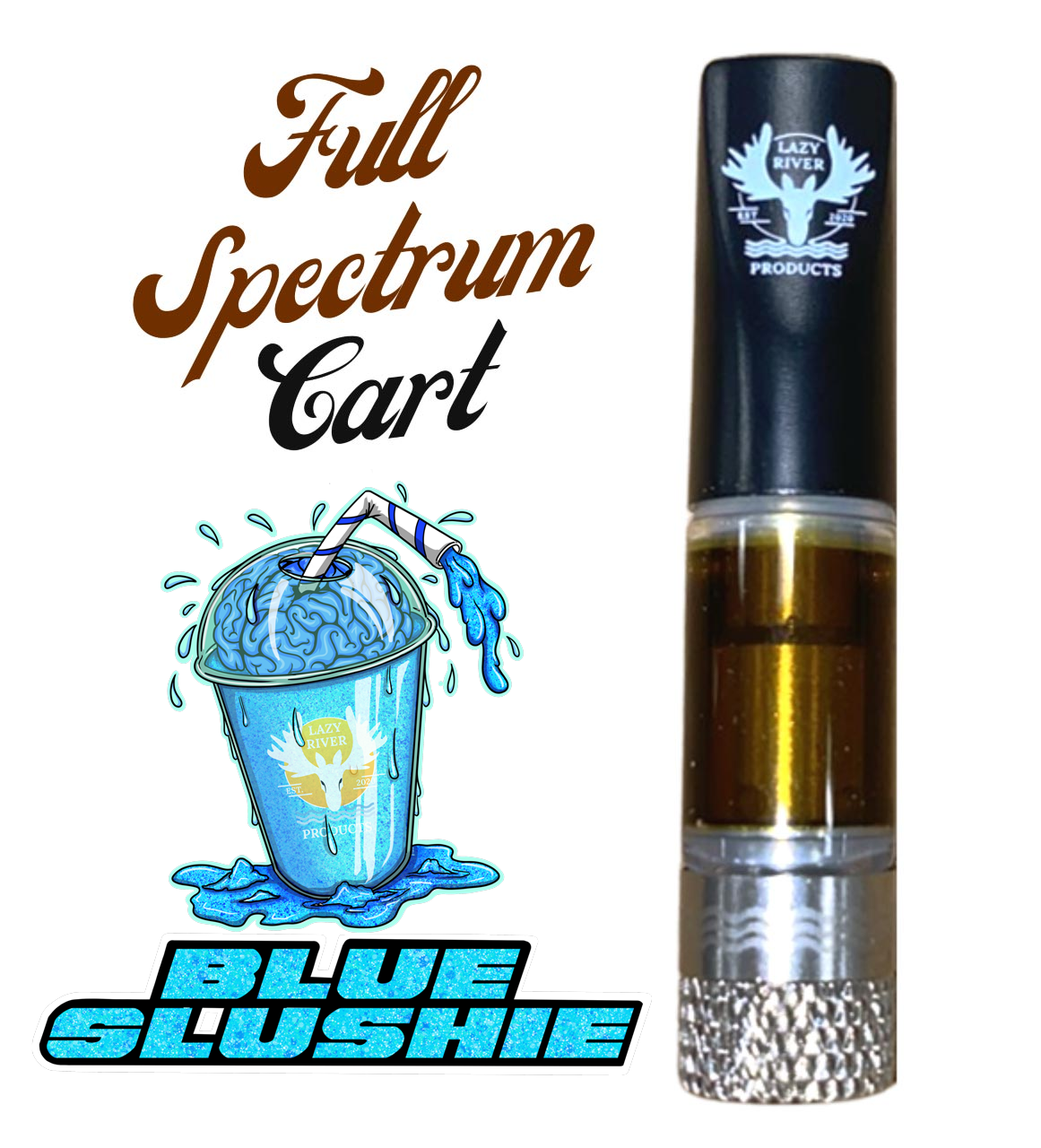 Photograph of product: Blue Slushie Full Spectrum Distillate Cart .5g (TAX INCLUDED)