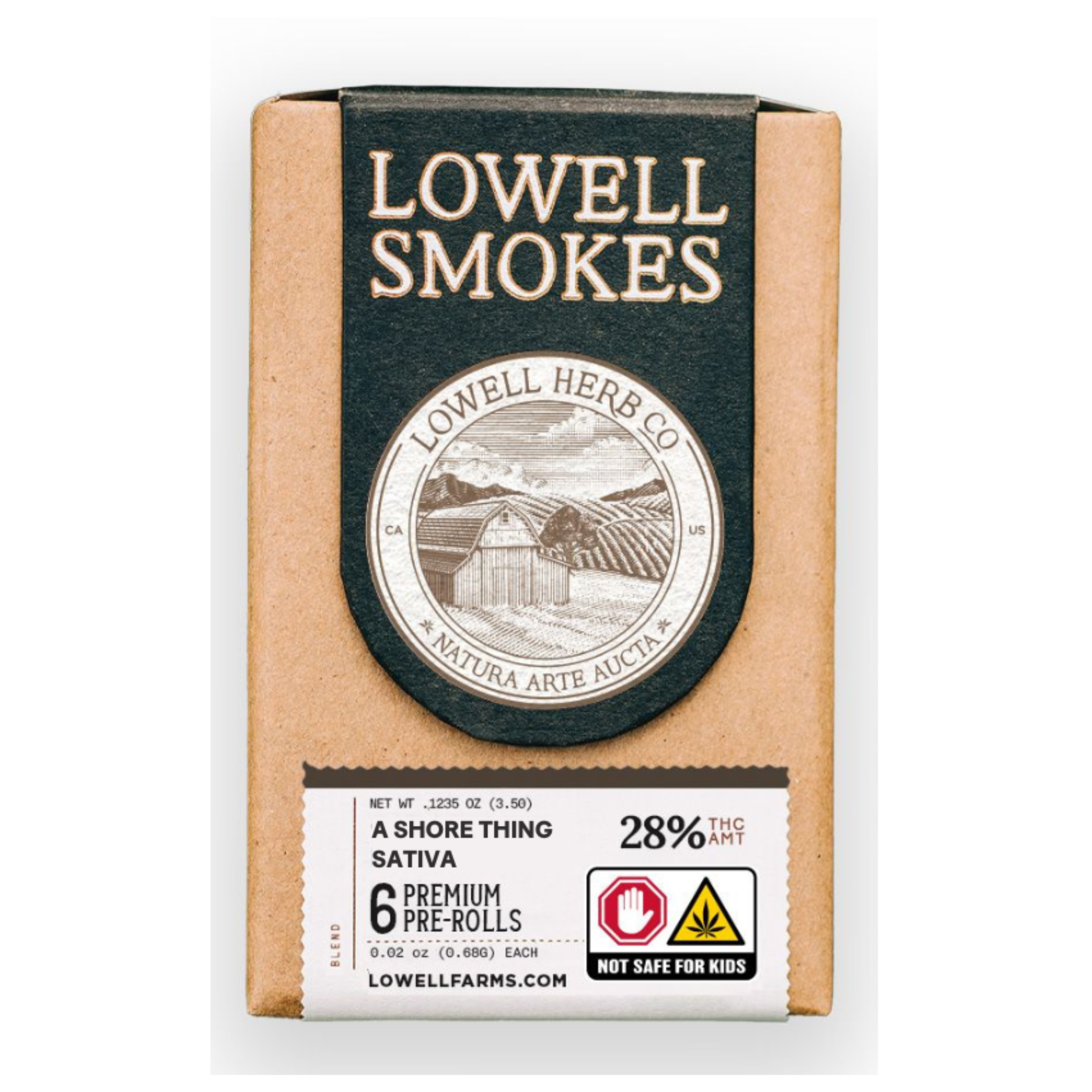Photograph of product: Lowell Farms | Pre-Roll Pack | A Shore Thing Quicks - 10pk | 3.5g
