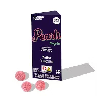 Photograph of product: au chocolat Rosin Pearls | Dragon Punch | 10 Gummies x 10mg