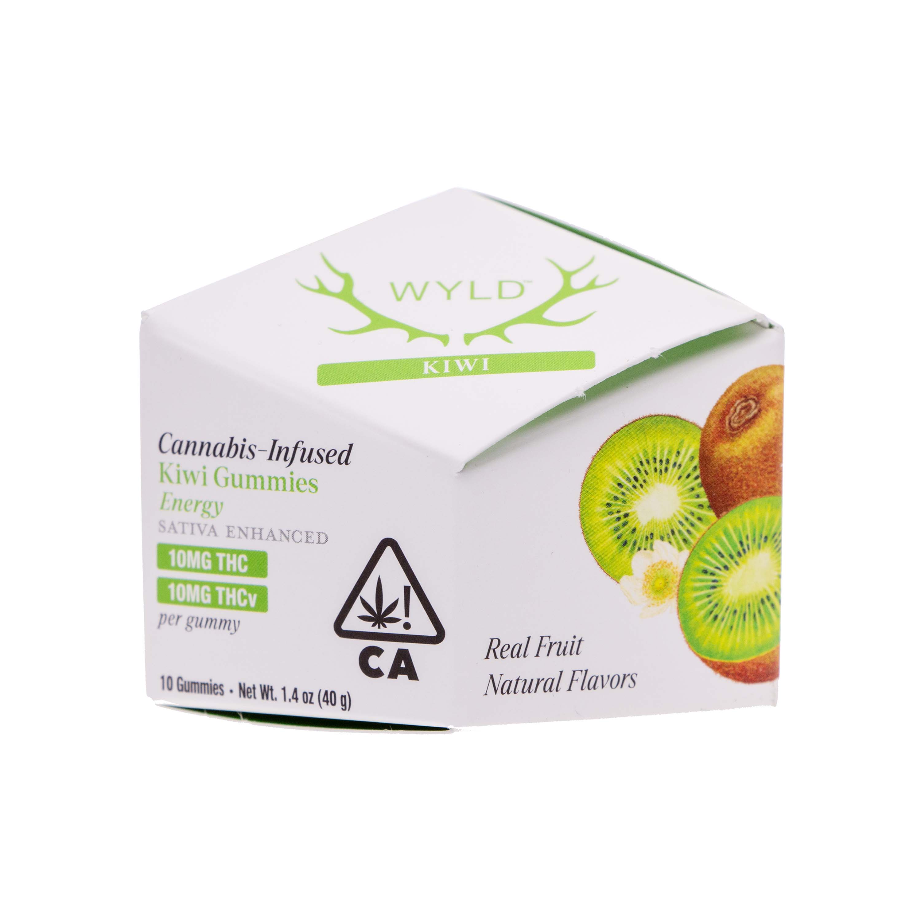 Photograph of product: Wyld | Kiwi Gummies (1:1 TH-oui:TH-ouiv - 200mg Total)