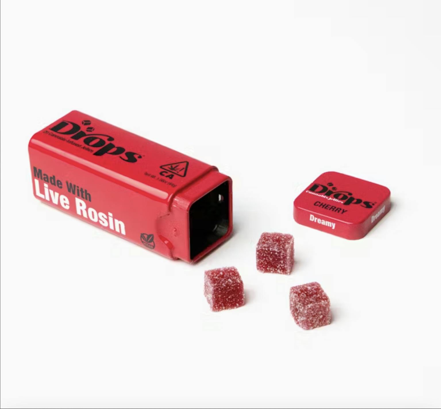 Photograph of Product: CHERRY | DREAMY | LIVE ROSIN | 5MG GUMMIES | 20PC | INDICA | DROPS