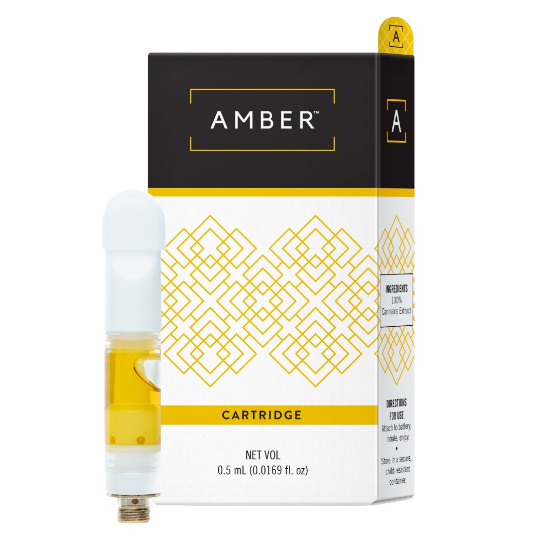 Photograph of product: Amber Live Rosin Cartridge (I) Purple Motor Breath