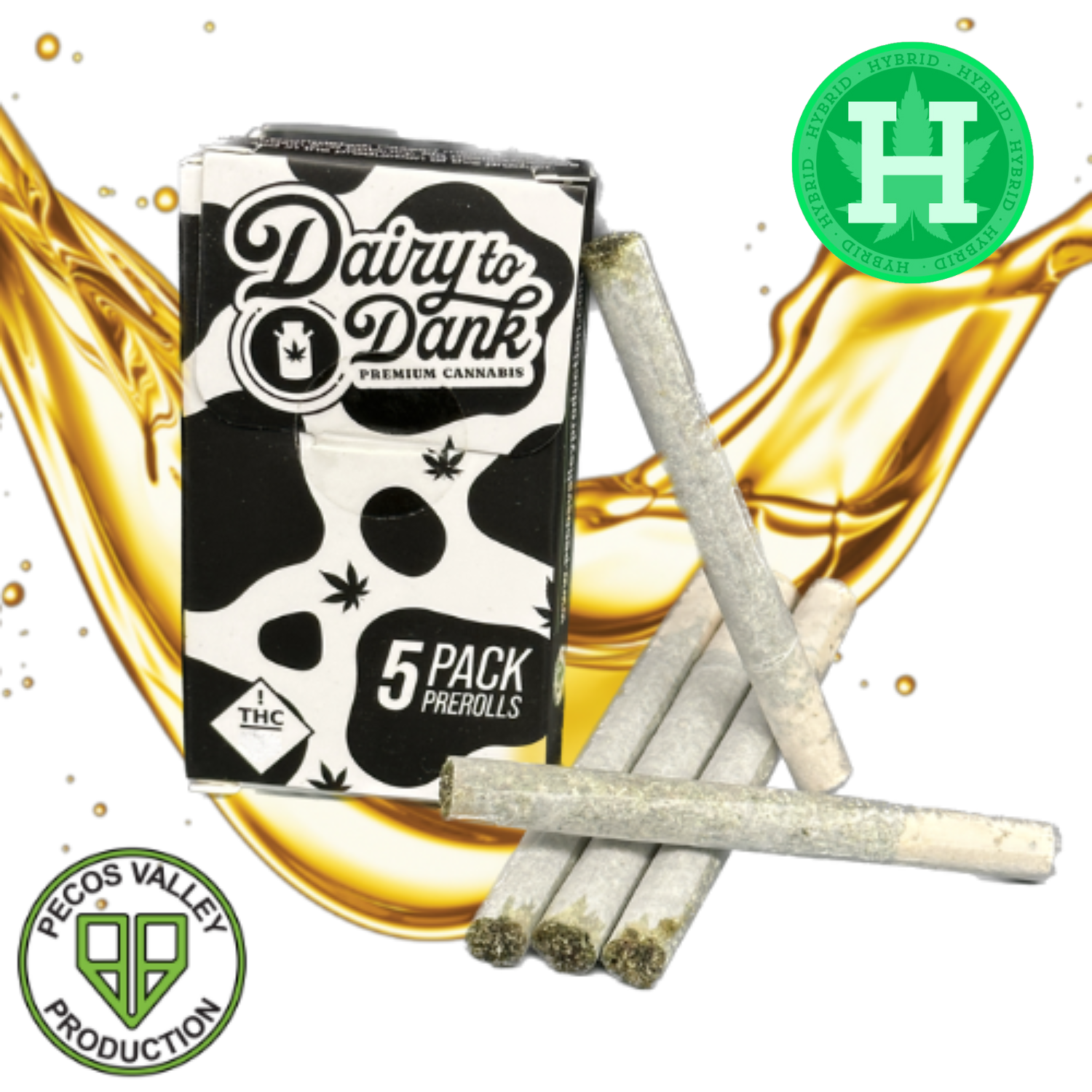 Photograph of product: D2D | Pre-Rolls | Infused | 5pk | Citronella (SDH) | 2.5g