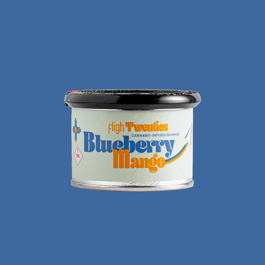 Photograph of product: Fligh Gummies - 100mg - Blueberry Mango (I)
