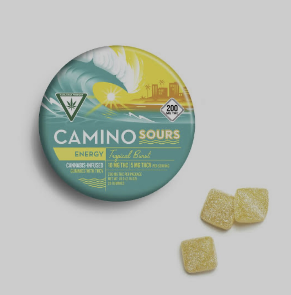 Photograph of product: AU Camino: Tropical Burst 200MG Sours