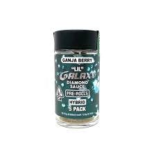 Photograph of product: Ganja Berry | Diamond Sauce Lil 5pk Prerolls