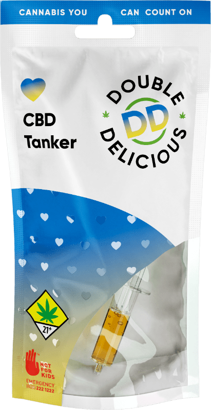 Photograph of product: Double Delicious AC/DC 10:1 Distillate Tanker CBD 1g