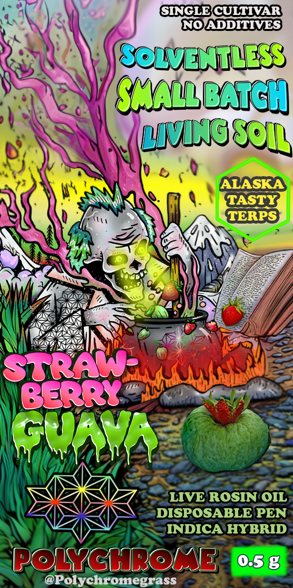 Photograph of product: Live Rosin Disposable 0.5g Strawberry Guava