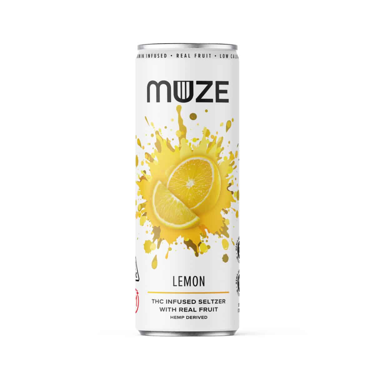 Photograph of product: Hemp Derived Lemon (3mg TH-oui 15mg CBG) 12oz Can