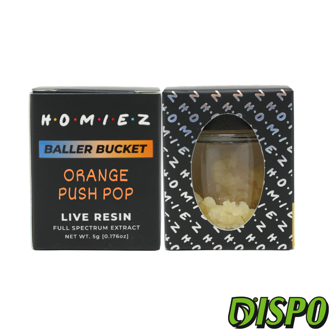 Photograph of product: Homiez - Orange Push Pop 5G Baller Bucket