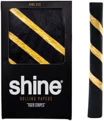 Photograph of product: Shine 24k Tiger Stripe King size single sheet rolling paper