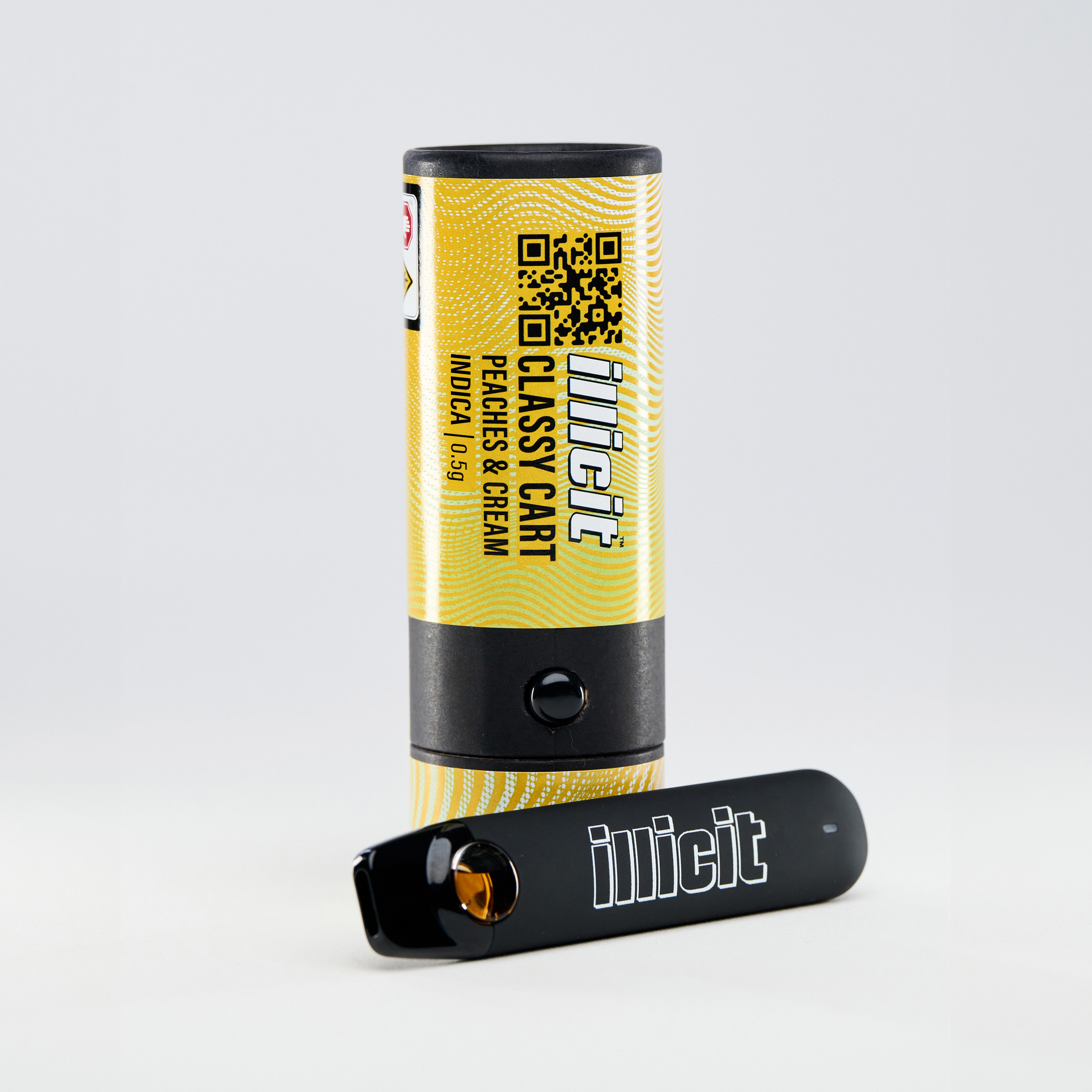 Photograph of product: Illicit | Peaches and Cream (I-H) Disposable Distillate Cart