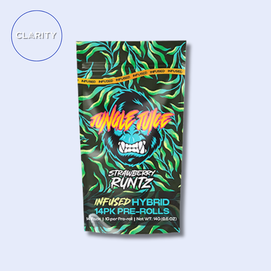 Photograph of product: Jungle Juice Infused Pre-roll 14pk | Strawberry Runtz