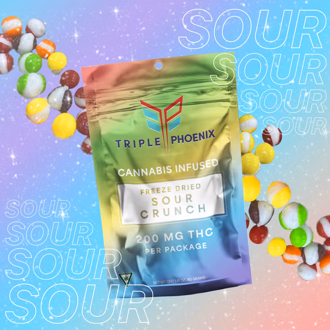 Photograph of Product: Freeze Dried Sour Crunch Skittles 200mg (20pk) (H)