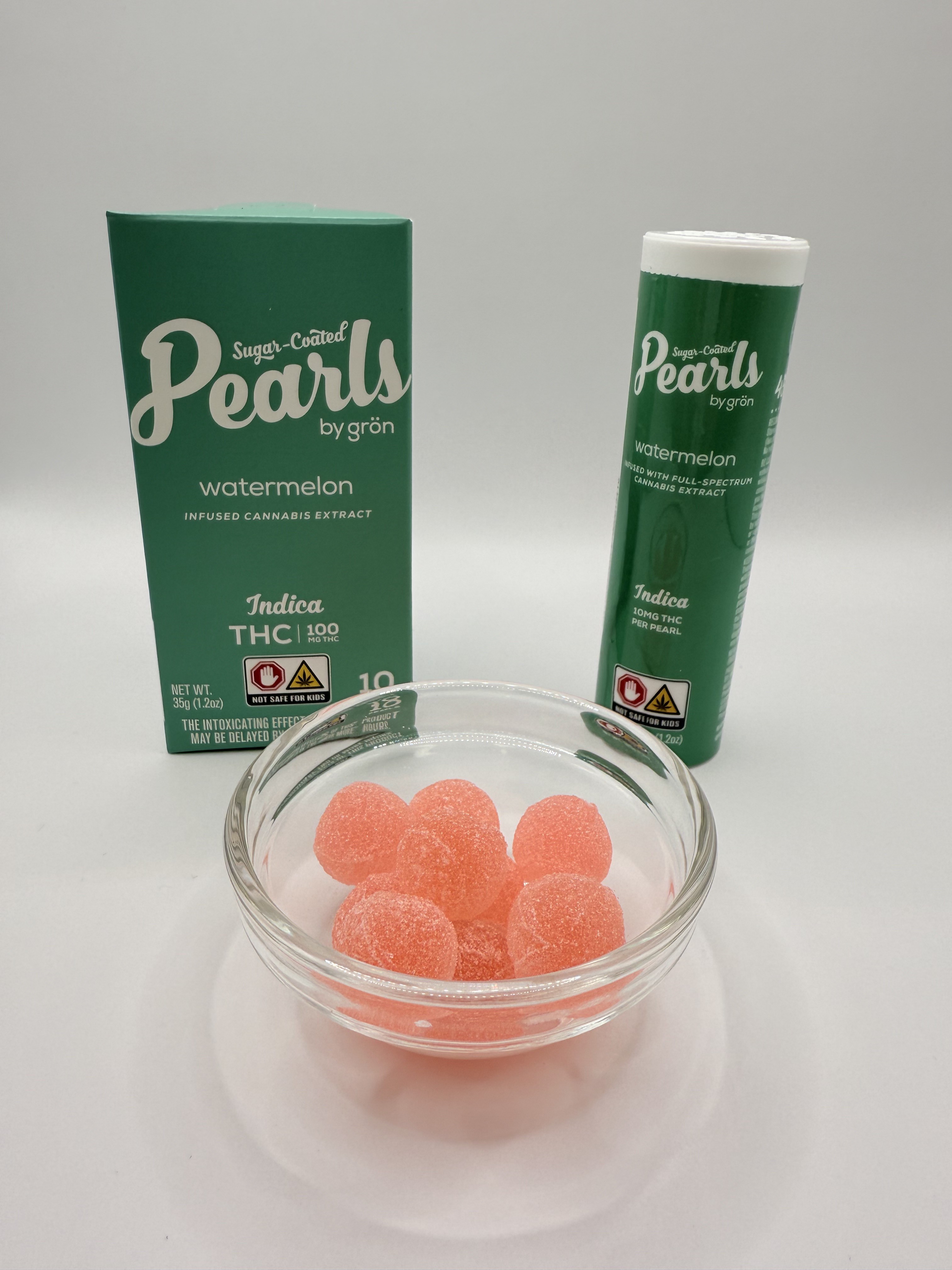 Photograph of product: Watermelon | Pearls | 100mg | 10-Pack