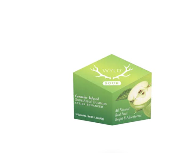 Photograph of product: WYLD - Sour Apple - 100mg - 10 pk - 
