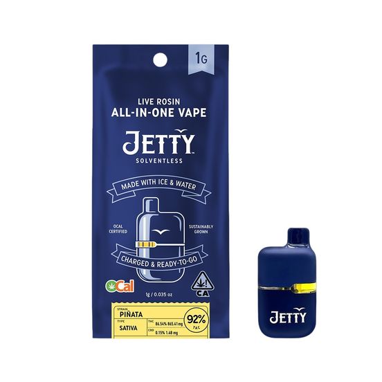 Photograph of product: Jetty AIO Solventless Mini Tank Pinata 1g - 