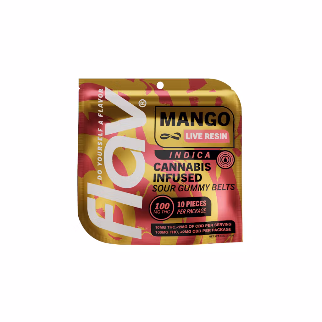 Photograph of product: Flav | Mango (Oui'd) Live Resin Belt 10pk, 100mg