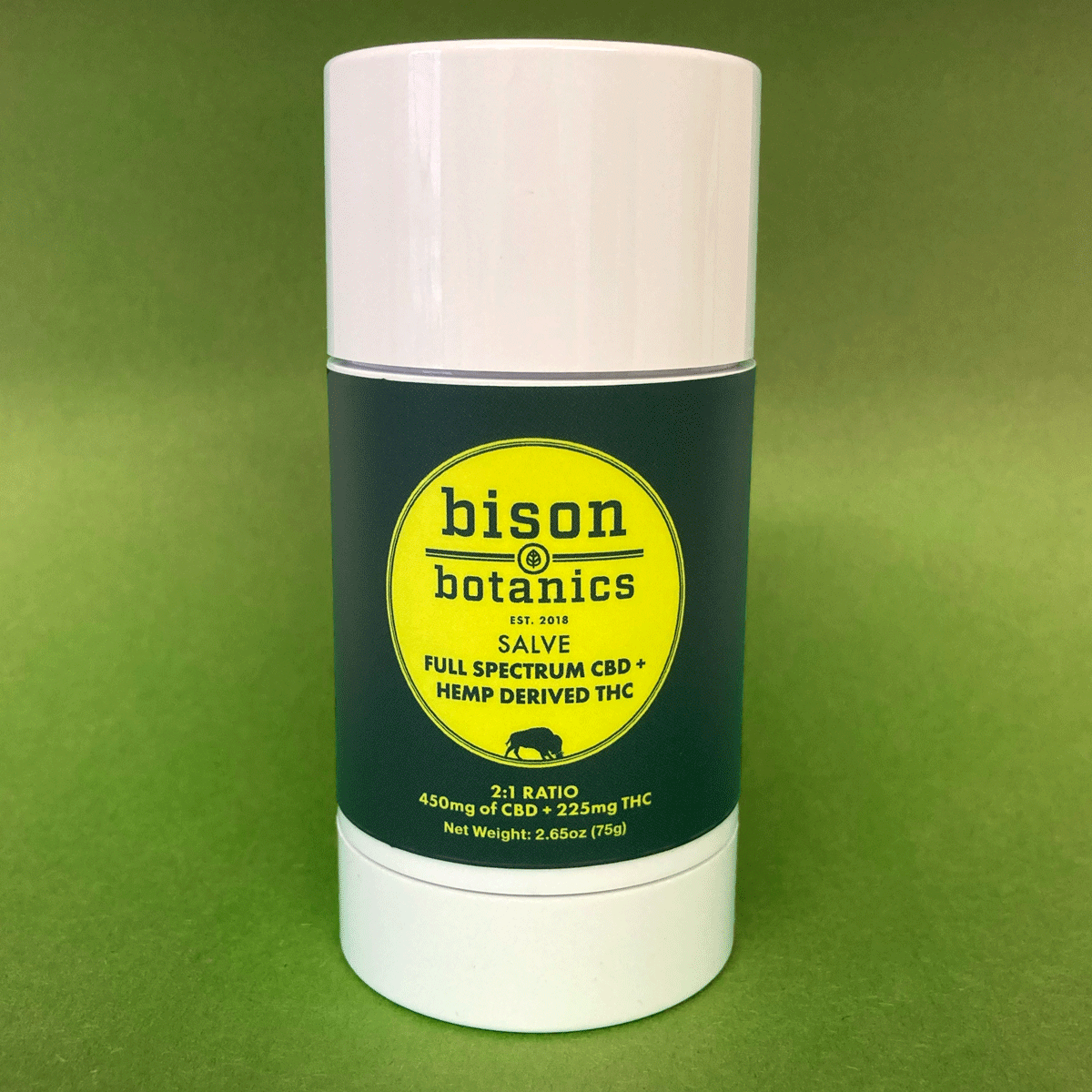 Photograph of Product: Bison Botanics | Salve | 800mg TCH / 1400mg CBD | 3.3oz Jar