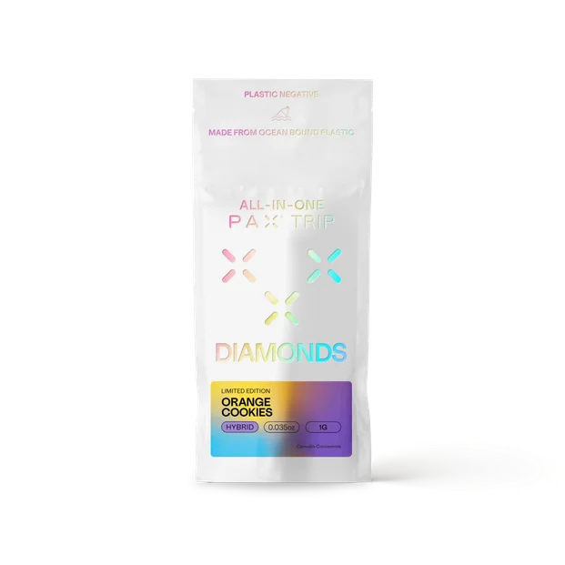 Photograph of product: PAX - Orange Cookies - Liquid Diamonds All In One - Hybrid - 1g