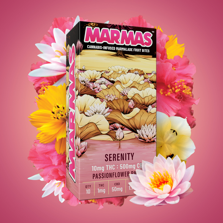 Photograph of product: Marmas Passionflower Punch [50:1] 10pk |CBD:500mg|