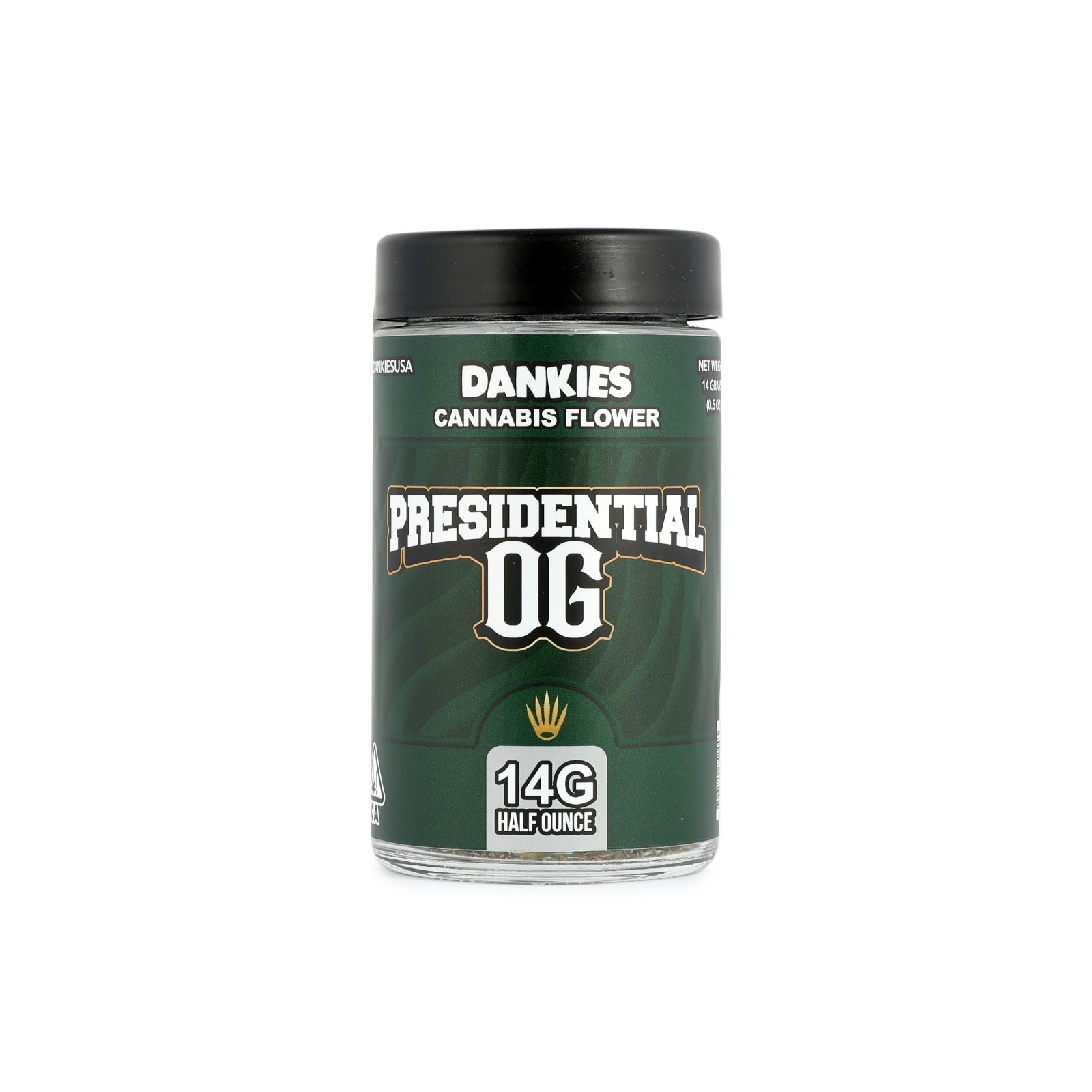 Photograph of product: DANKIES - FLOWER - 14G - Oui'd - PRESIDENTIAL OG