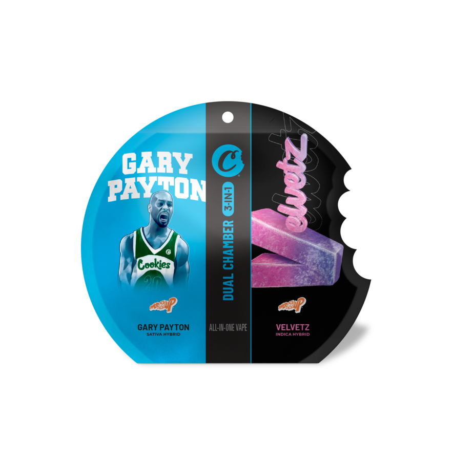 Photograph of product: COOKIES 2 X 0.05G DISTILLATE DUAL CHAMBER GARY PAYTON/VELVETZ