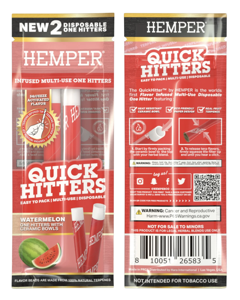 Photograph of product: Hemper Watermelon Quick Hitter (2pk)
