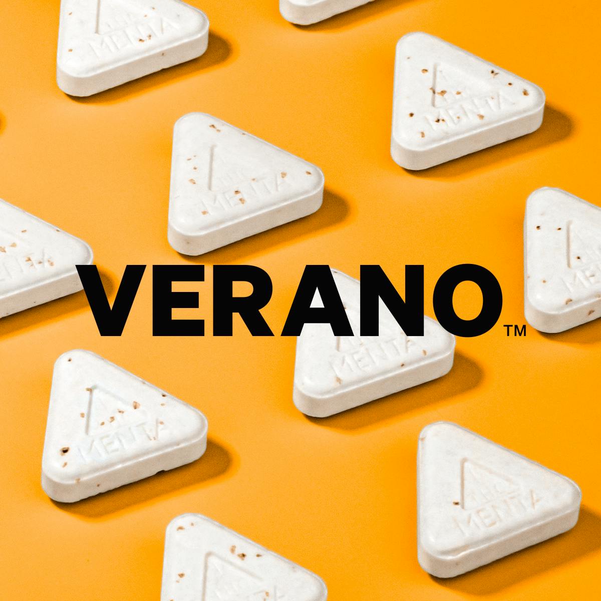 Photograph of product: Verano - Tangerine 1:1 CBD:TH-oui Mentholated Lozenge 100mg 20pk