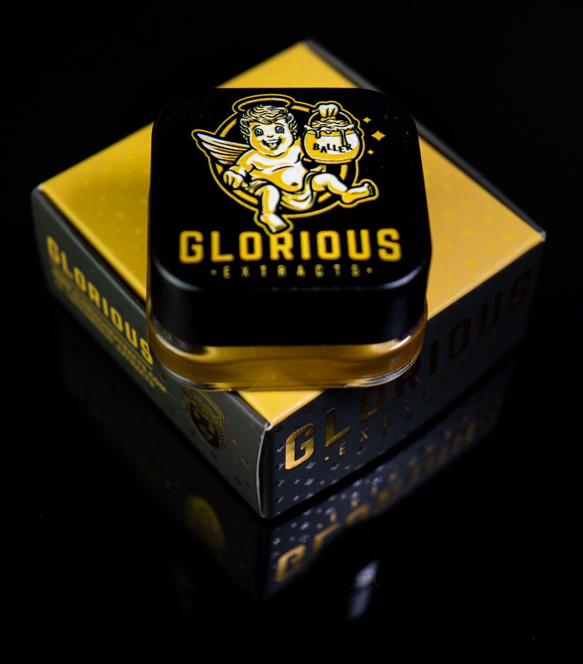 Photograph of product: Glorious Extracts Live Resin Sugar - Ouzo Bubblegum (Hybrid)