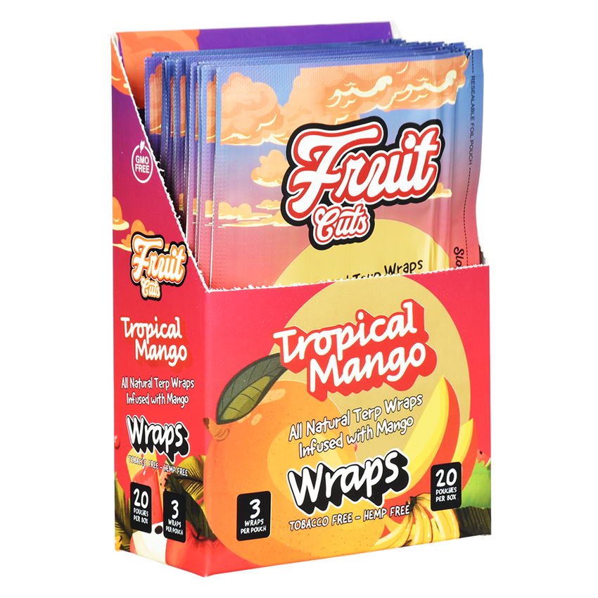 Photograph of product: Wraps- Fruit Cuts-3pc Terp Infused Wrap-Tropical Mango