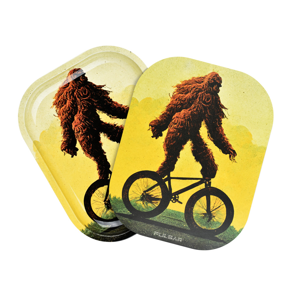 Photograph of product: Pulsar Mini Metal Rolling Tray w/ Lid | Bigfoot Stole My Bike